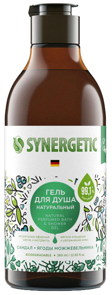 Гель для душа Synergetic Сандал и Ягоды Можжевельника 380мл 309₽