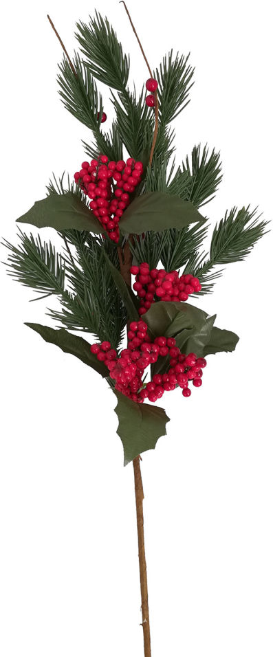 Украшение новогоднее MAG 2000 Веточка украшенная в ассортименте