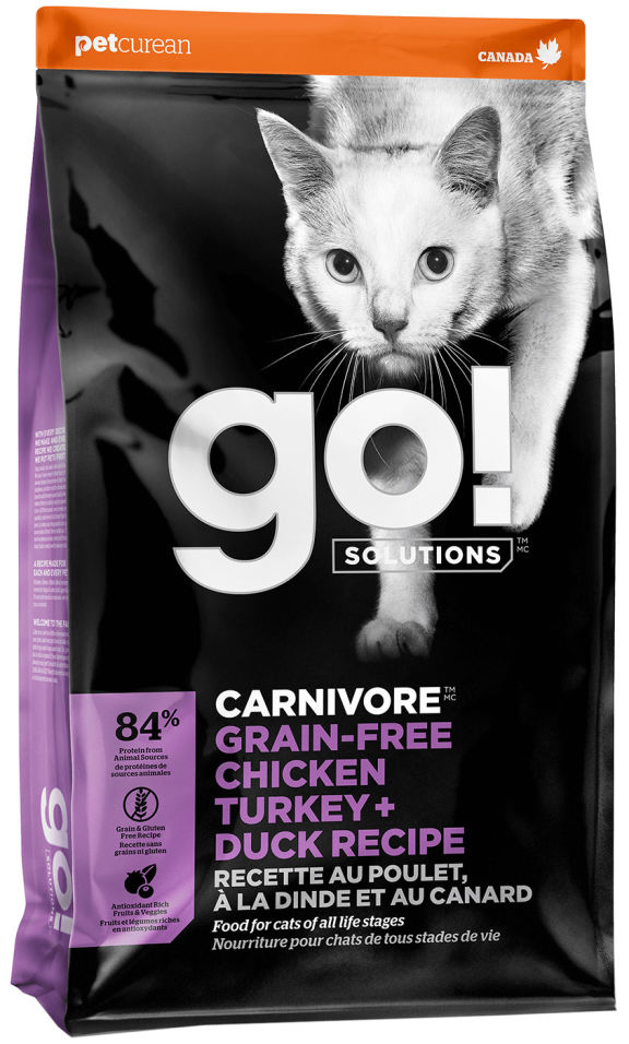 Сухой корм для кошек Go! 4 мяса курица индейка утка лосось 3.63кг Сухой корм для кошек Go! 4 мяса курица индейка утка лосось 3.63кг