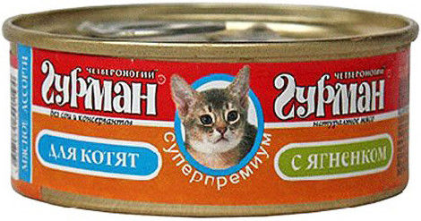 Корм для котят Четвероногий Гурман Мясное ассорти Ягненок 100г Корм для котят Четвероногий Гурман Мясное ассорти Ягненок 100г
