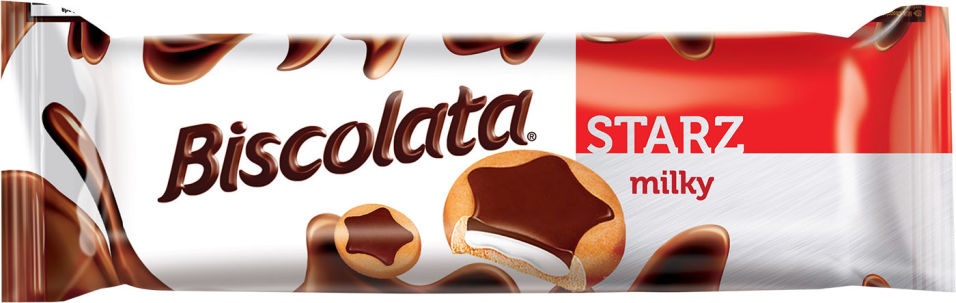 Печенье Biscolata Starz с молочным кремом 88г