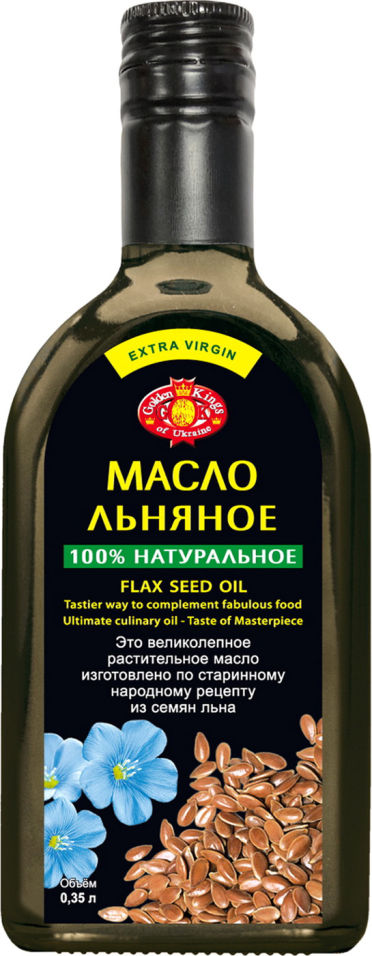 Масло льняное Golden Kings of Ukraine 350мл