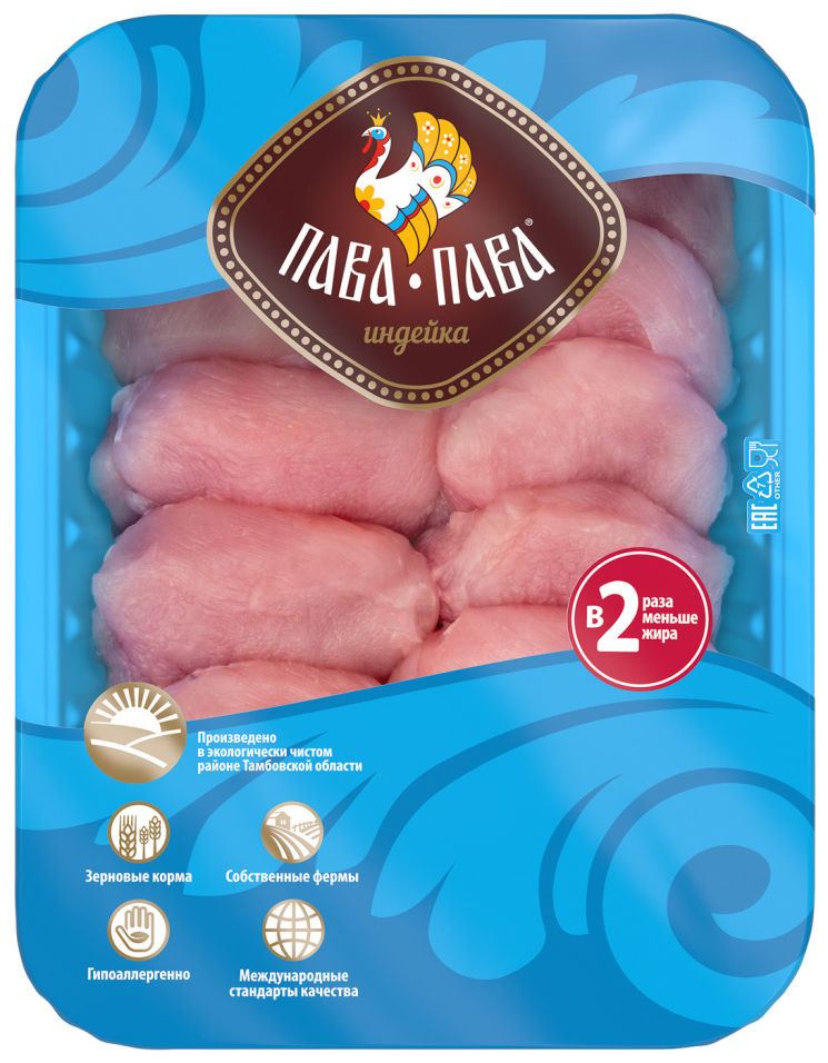 Медальон Пава-Пава из филе грудки индейки 600г