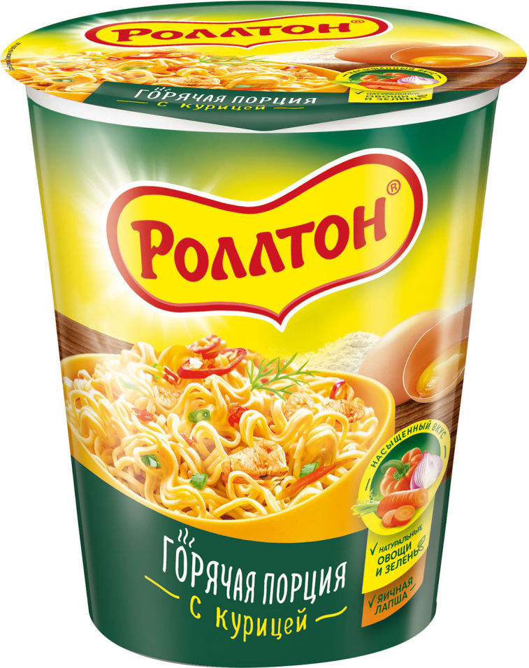 Лапша Роллтон с курицей 70г