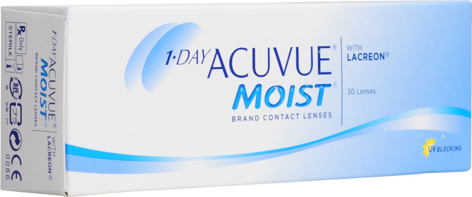 Отзывы о Контактные линзы Acuvue Moist 1-Day Однодневные -3.00/14.2/8.5 30шт Отзывы о Контактные линзы Acuvue Moist 1-Day Однодневные -3.00/14.2/8.5 30шт