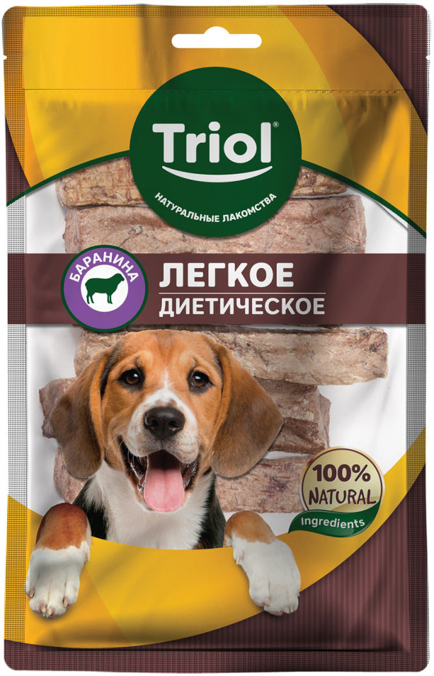 Лакомство для собак Triol Легкое баранье воздушное 40г Лакомство для собак Triol Легкое баранье воздушное 40г