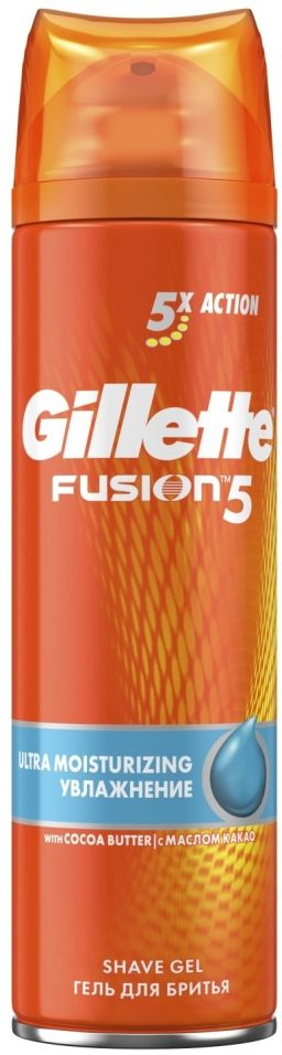 Гель для бритья Gillette Fusion 5 Ultra Moisturizing 200мл 599₽