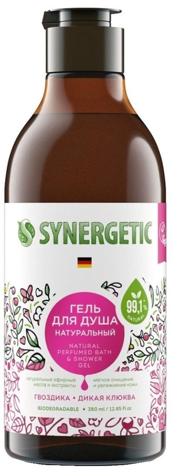 Гель для душа Synergetic Гвоздика и дикая клюква 380мл 311₽