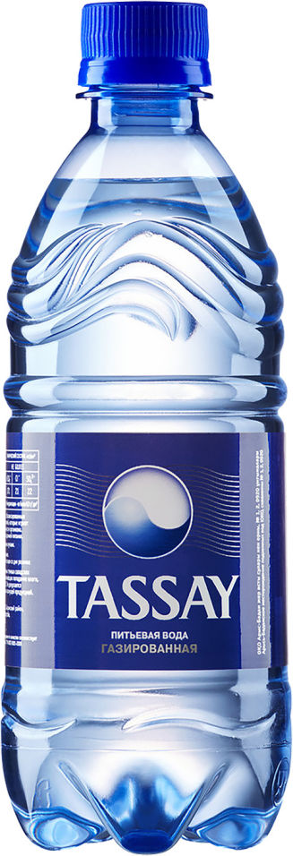 Вода Tassay питьевая газированная 500мл (упаковка 12 шт.)