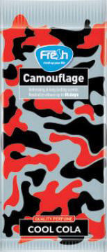 Ароматизатор автомобильный Fresh Way Camouflage Cool Cola