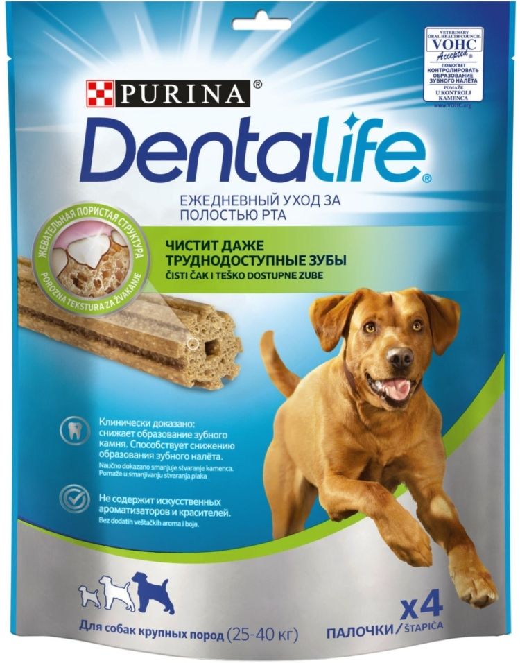 Лакомство для собак DentaLife Large 142г