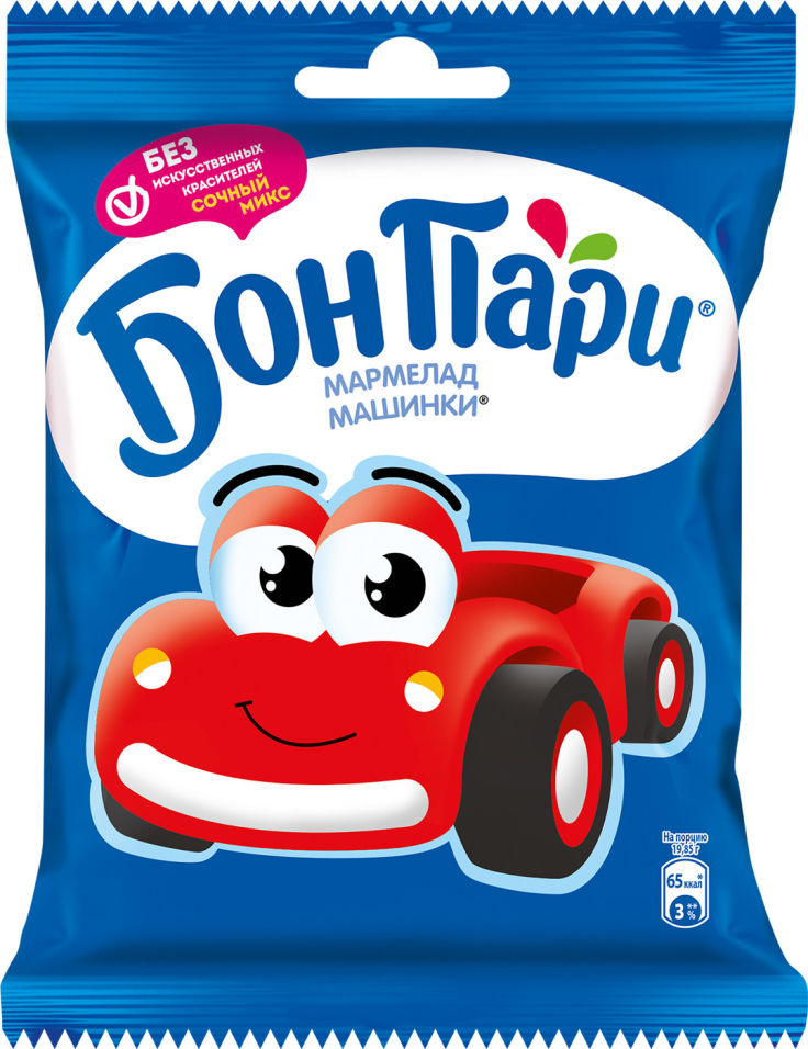 Мармелад Бон Пари жевательный Машинки 75г