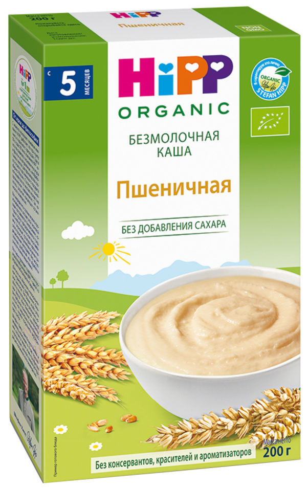 Каша HiPP Пшеничная безмолочная 200г