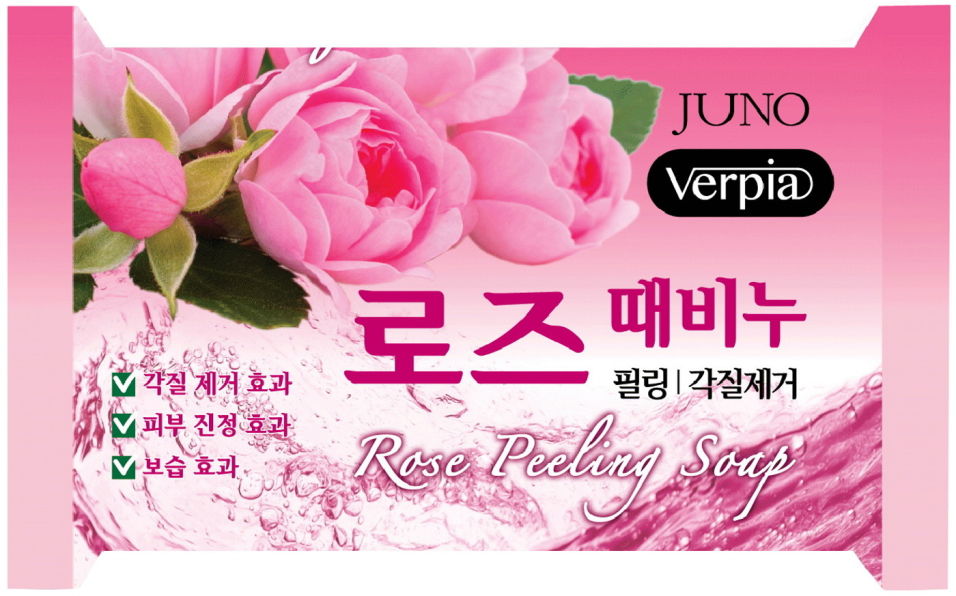 Мыло Verpia с отшелушивающим эффектом с экстрактом розы 150г