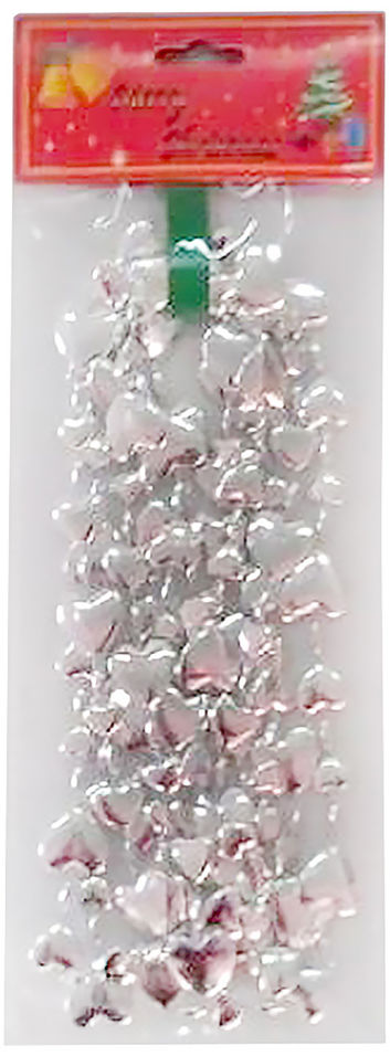 Гирлянда новогодняя Magic Time Серебряные сердечки 2.7м