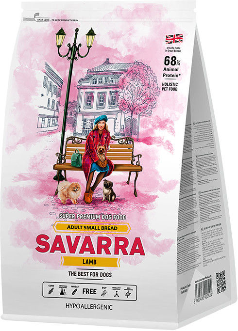 Сухой корм для собак Savarra Adult Dog Small Breed Ягненок рис 3кг