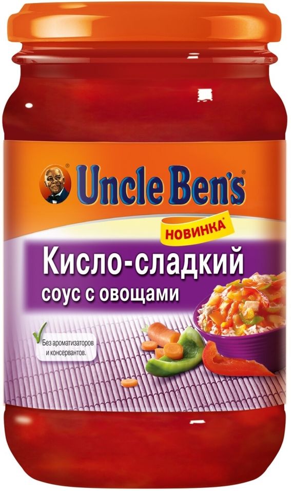 Соус Uncle Bens Кисло-сладкий с овощами 210г
