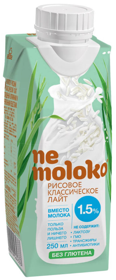 Напиток рисовый Nemoloko Классический лайт 250мл