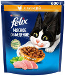 Сухой корм для котят Felix Двойная Вкуснятина с курочкой 600г