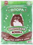 Наполнитель для кошачьего туалета Сибирская кошка Флора древесный 20л