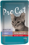 Корм для кошек Pro Cat Индейка 100г Корм для кошек Pro Cat Индейка 100г