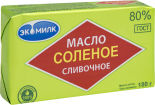 Масло сливочное Экомилк соленое 80% 180г Масло сливочное Экомилк соленое 80% 180г