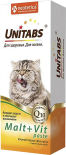 Паста витаминная для кошек Unitabs Malt+Vit с таурином 120мл