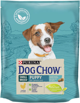 Сухой корм для щенков Dog Chow Small Breed Puppy с курицей 800г