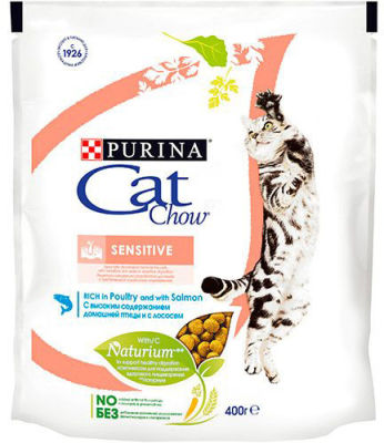 Сухой корм для кошек Cat Chow Sensitive 400г