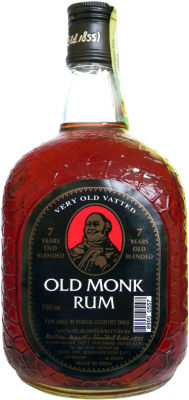 Ром Old Monk 7 y.o. темный 42.8% 0.375л