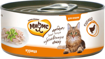 Корм для кошек Мнямс Курица нежном в желе 70г