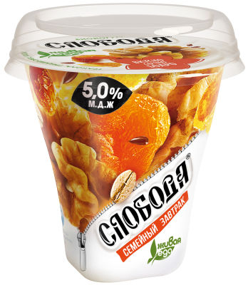 Йогурт Слобода Гранола и изюм 5% 250г