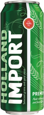 Пиво Holland Import 4.8% 0.5л