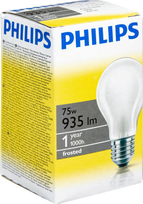 Лампа Philips А55 E27 75Вт