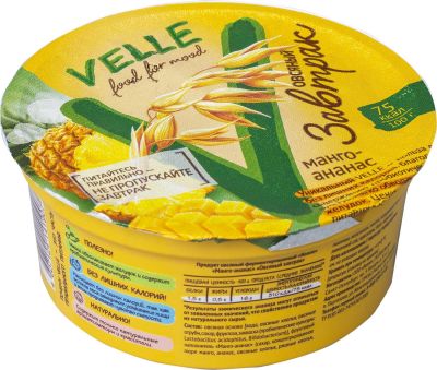 Продукт овсяный Velle Завтрак Манго-Ананас 175г
