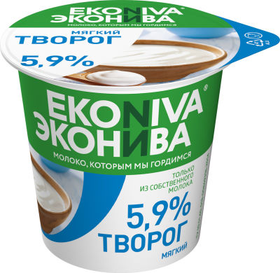 Творог ЭкоНива мягкий 5.9% 125г