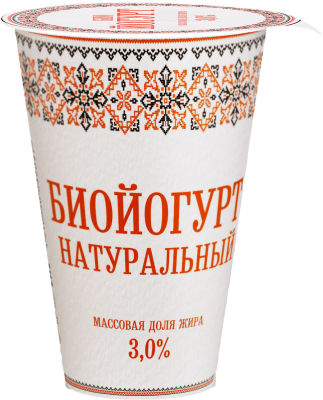 Биойогурт Славянские кружева натуральный 3% 175г