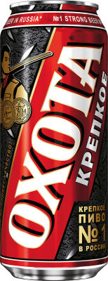 Пиво Охота Крепкое 8.1% 0.45л