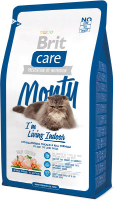 Сухой корм для кошек Brit care для домашних с курицей 2кг
