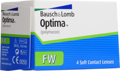 Контактные линзы Линзы Optima FW Квартальные -1.00/14.0/8.7 4шт