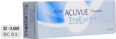 Контактные линзы Acuvue TruEye with HydraClear Однодневные -1/14.2/8.5 30шт